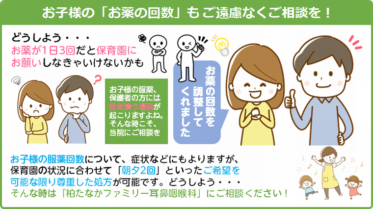 お子様のお薬の回数